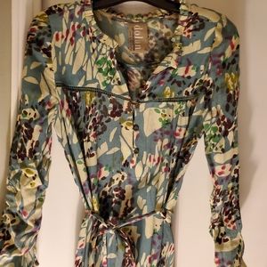 Anthropology spring tie dress